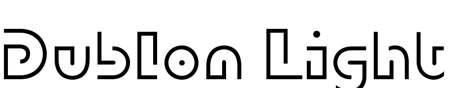 Dublon Light C Yazı tipi ücretsiz indir